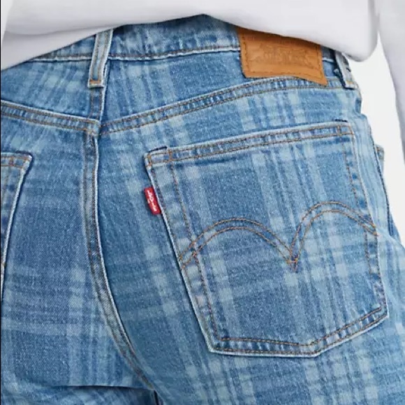 PLAID WEDGIE STRAIGHT FIT WOMEN'S JEANS
 ( sold out) - Picture 6 of 6